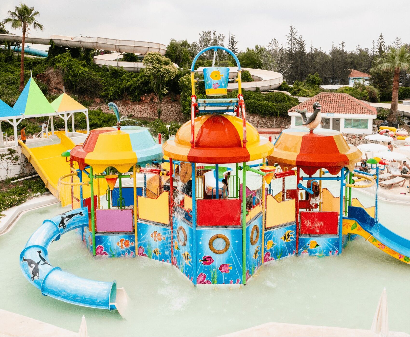 (AQUAPARK - WATERHILL PARK - STADIUM PARK) جولة المدينة المائية - المتنزهات المائية  - حديقة الملعب 